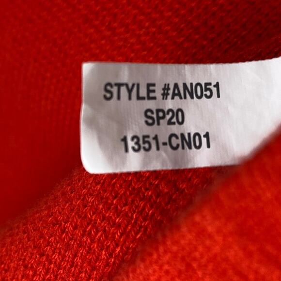 J. Crew Vanessa Cardigan Size M Bright Cerise Red Cotton Sweater Jacket Game Day - Picture 12 of 13